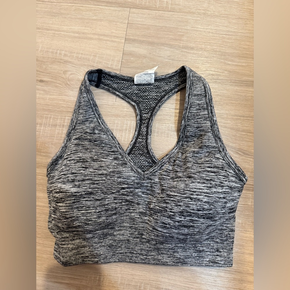 Danskin Heathered Black Sports Bra